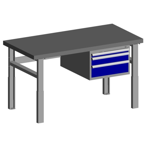 Arbetsbänk Treston C13041131 kombination C, 2250x750 mm Stålklädd skiva