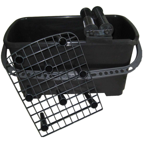 Fælles karbad KGC 7388 med klemme, 24 l, sort 