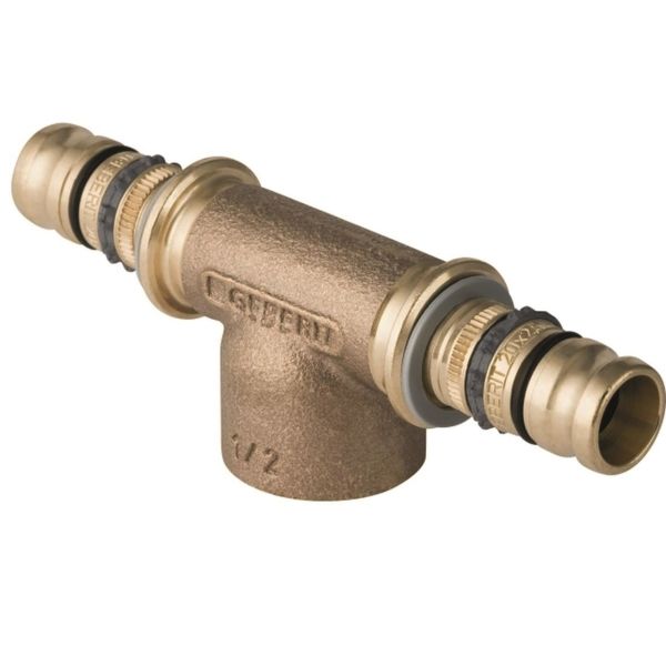 T-stykke Geberit 1875104 Indvendig gevind 40 x 15 x 40 mm