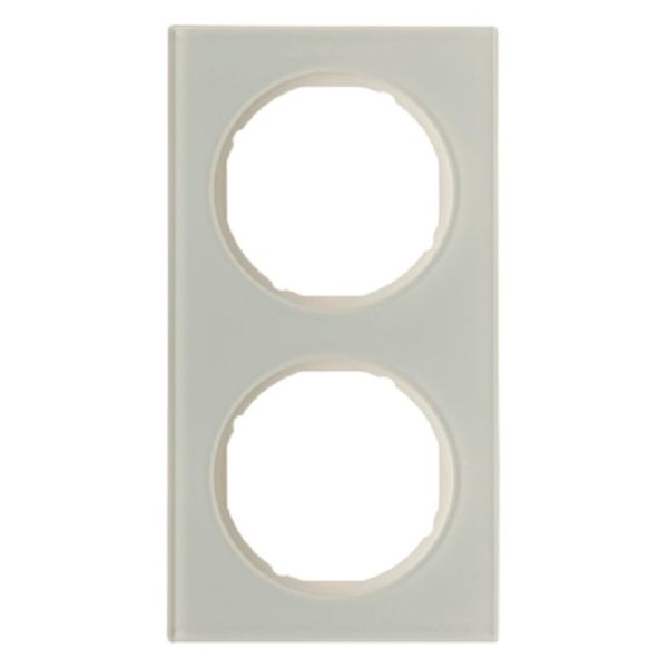 Dekkramme Hager 10122274 2 rom, R.3 Aluminium/polarhvit
