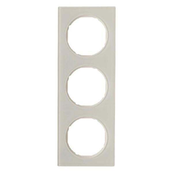 Dekkramme Hager 10132274 3 rom, R.3 Aluminium/polarhvit