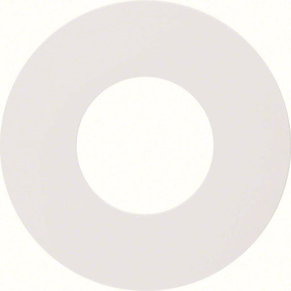 Midtbrikke Hager 11242089 for trykknapp, lampe, R.1/R.3 Polarhvit