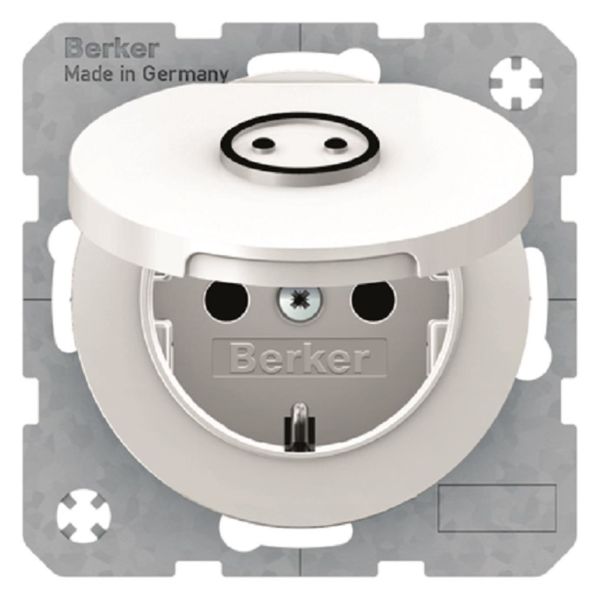 Seinäpistorasia Hager 47512089 1-osainen, IP44, R.1/R.3 Valkoinen