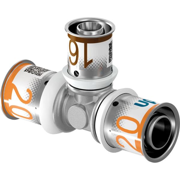 T-stykke Uponor Press Plus 1808027 med pressehylster 32 x 25 x 32 mm