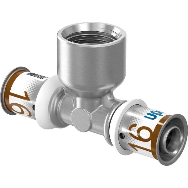 T-stykke Uponor Press Plus 1808031 Indvendig gevind 16 x 15 x 16 mm