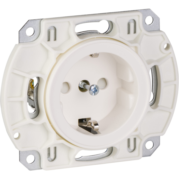 Stikkontakt Schneider Electric WDE000927 jordet, hurtigkobling 1-veis