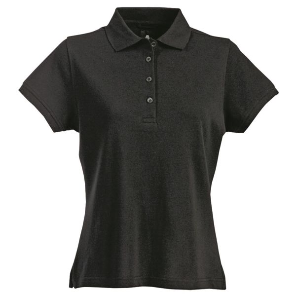 Poloshirt Fristads 1723 PIQ sort Sort XL