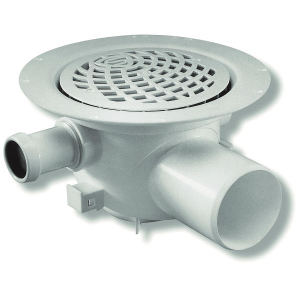 Gulvafløb Purus Våke 7113580 150 mm, 3 ekstra indløb 