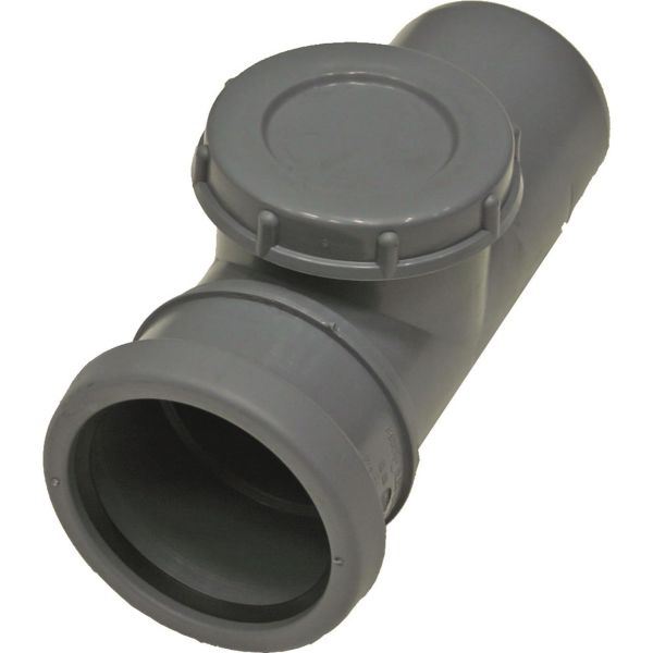 Rengøring af rør Pipelife 170466 med 1 ærme og låg 110 mm
