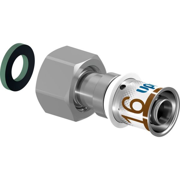 Övergång Uponor S Press Plus 1899453 med löpmutter 20 x 15 mm