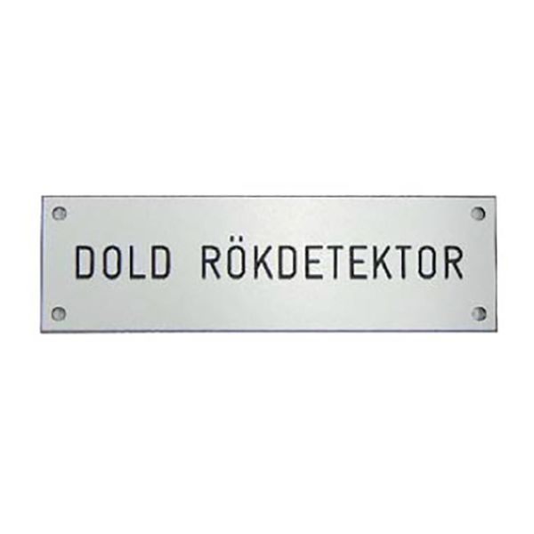 Indikationsskilt Calectro SK.DOLD &quotskjult røgalarm" 