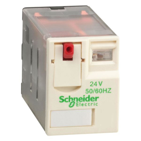 Relä Schneider Electric RXM2AB2B7 2-pol, 12 A, 24 V AC 