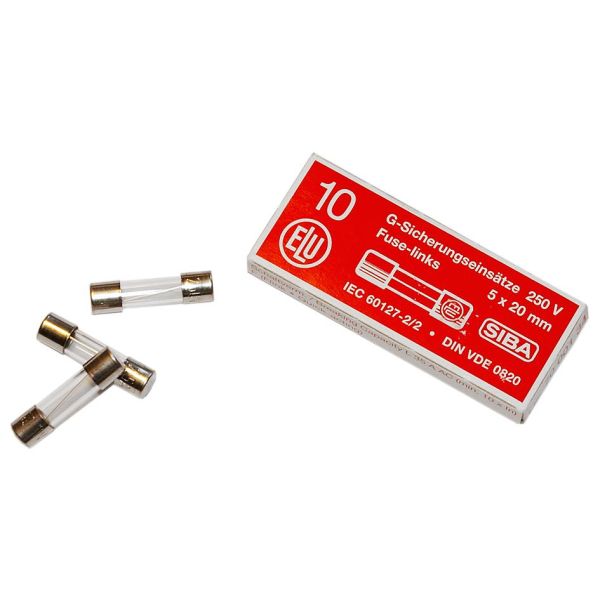Finsikring SIBA 7000134.0,25 5x20 mm, rask, 10-pakning 250 mA