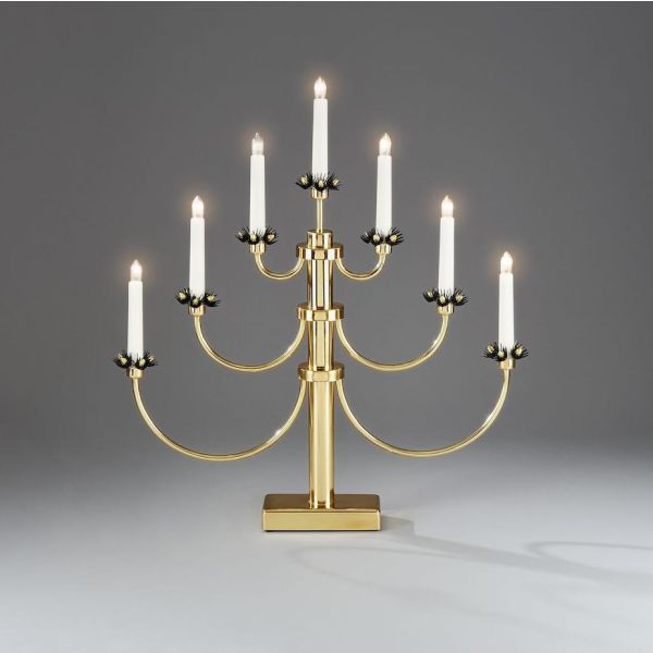 Adventsljusstake Konstsmide 2050-810TR 7 ljus mässing