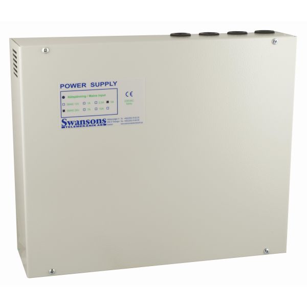 Batteribackup Axema PB-2450 brukes med 2 blyakkumulatorer 5 A