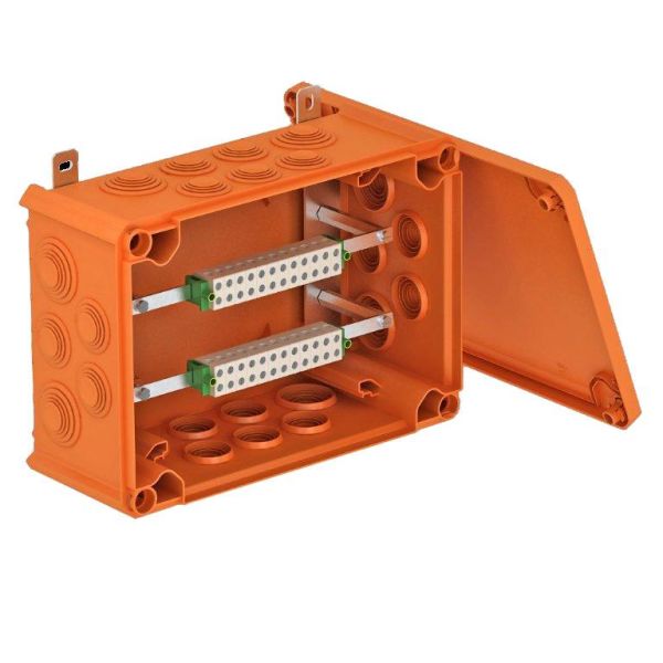 Branddosa Obo Bettermann 7205590 för data/signalkabel 10 ingångar, 267x182x110 mm