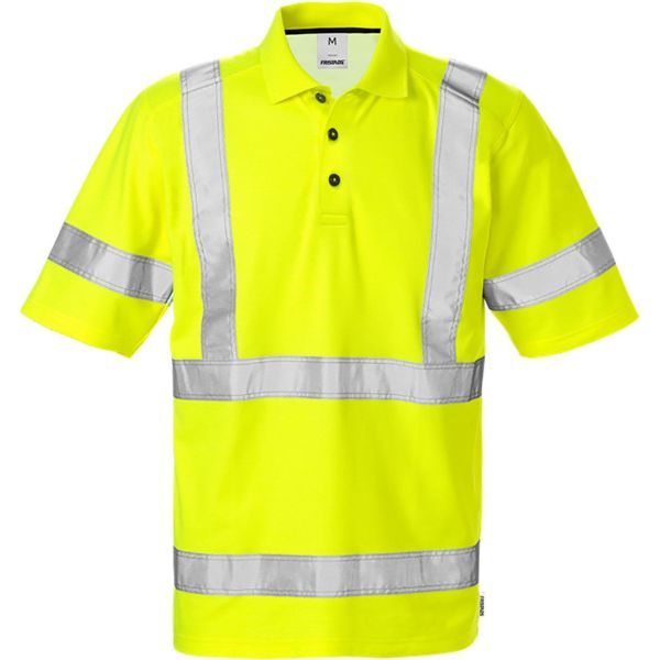 Poloshirt Fristads 7025 PHV Høj synlighed gul XL