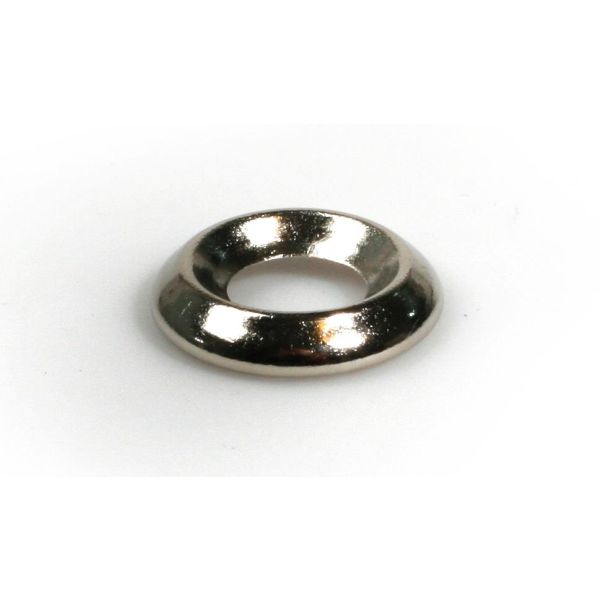 Skive Arvid Nilsson 93312900 forniklet messing, 100-pakning 7,2 x 15,3 x 2,6 mm