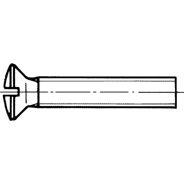 Maskinskrue REYHER 009647309030020 M3, MKFS FN DIN 964 A, messing M3x20 mm, pakke med 500