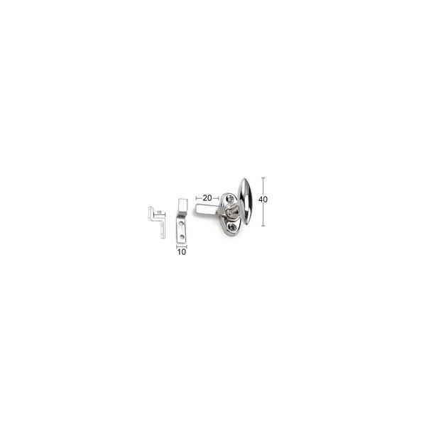 Vindusvrider ASSA Fix 3 messing, med hake 