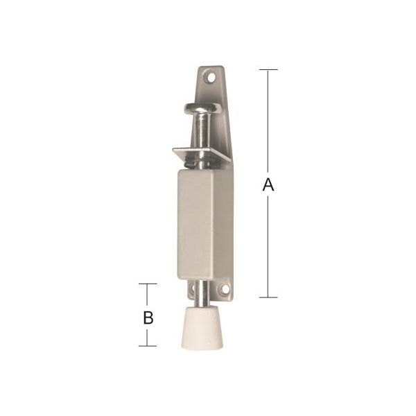 Dørholder Habo 2024 sølv 120 x 22-52 mm, 1-pakning