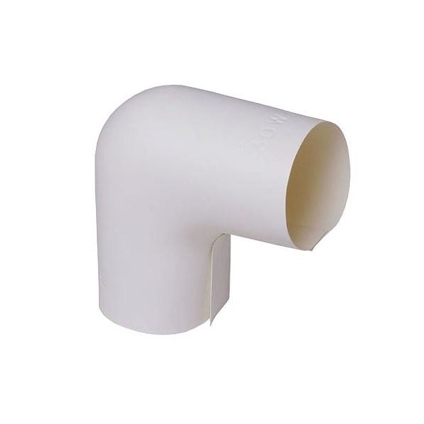 Plastbøjning Danmat Iso Systems 316012020 90°, hvid, trykbøjning Ø: 52 mm
