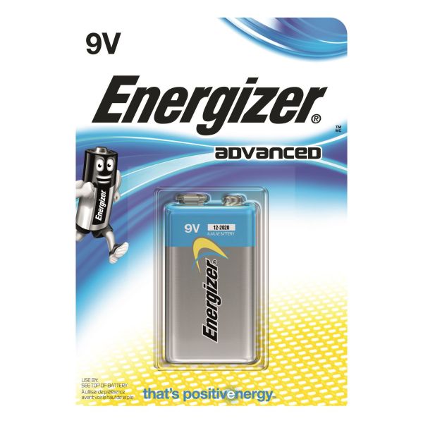 Batteri Energizer 7638900410372 alkaliskt, 9 V 