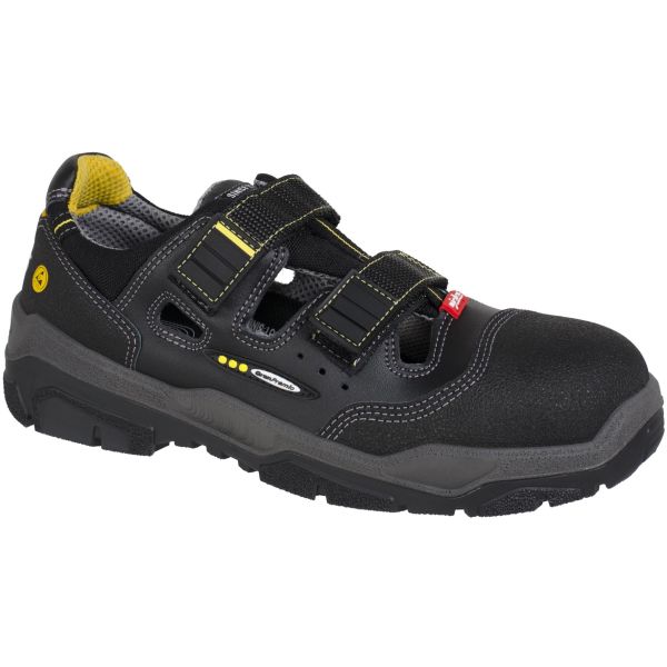 Sikkerhedssko Jalas 1510 Antislip S1, sort, bred 38