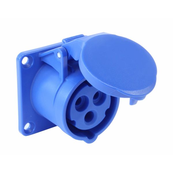 Paneelin ulostulo Garo UI 332-9 Q IP44, 4-napainen, 32A, Quick Sininen, 9 h
