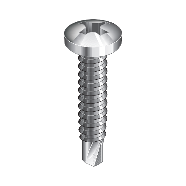 Boreskrue Ejot 581280 kuglestål, PH2 FZB 4,8 x 16 mm, pakke med 500