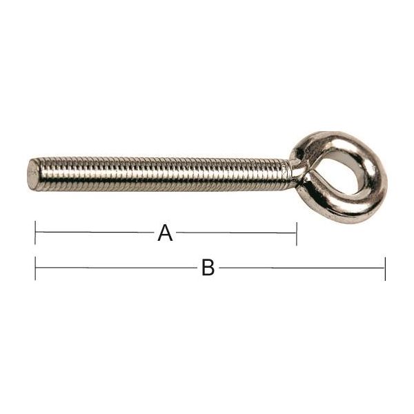 Silmukkaruuvi Habo 13623 5002 Z M6x25x10 mm, 200 kpl