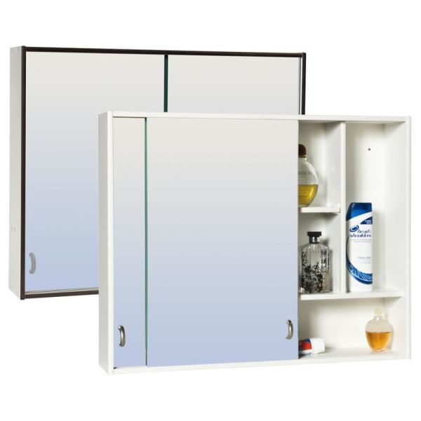 Baderomsskap Skånebeslag Skåform 12 Polar 650 x 525 x 140 mm, helhvit 