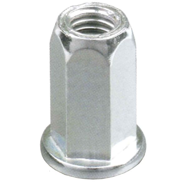 Blindnagelmutter Ejot 460393 flatt hode åpen sekskant, 200-pakning M8