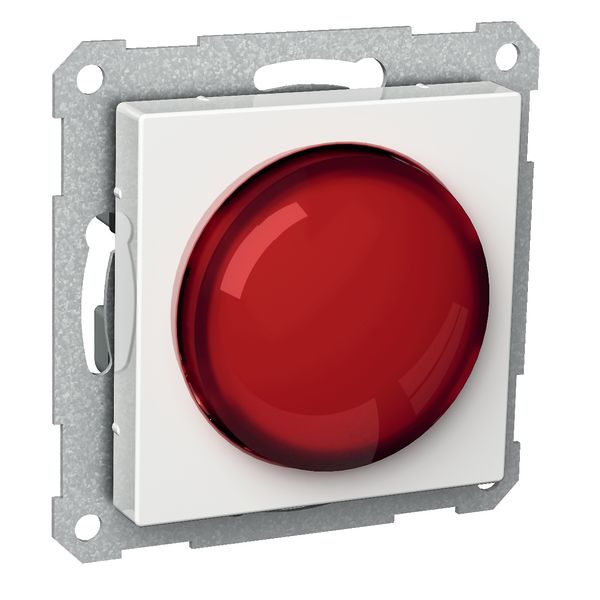 Valosignaali Schneider Electric Exxact E10, valkoinen Punainen linssi