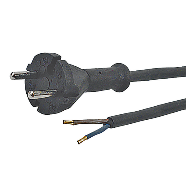 Ledningssett Z 2404580 rett, svart H07RN, F 2X1,5, 5 meter
