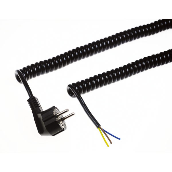 Ledningsstativ Z 2404583 Spiraliseret Sort
