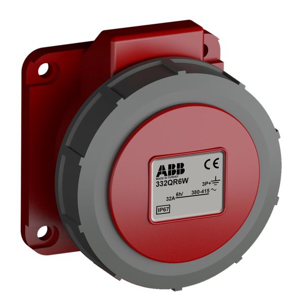 Paneluttak ABB 2CMA102376R1000 hurtigtilkoblet, vibrasjonsbestandig Rett, 4-polet, 32 A