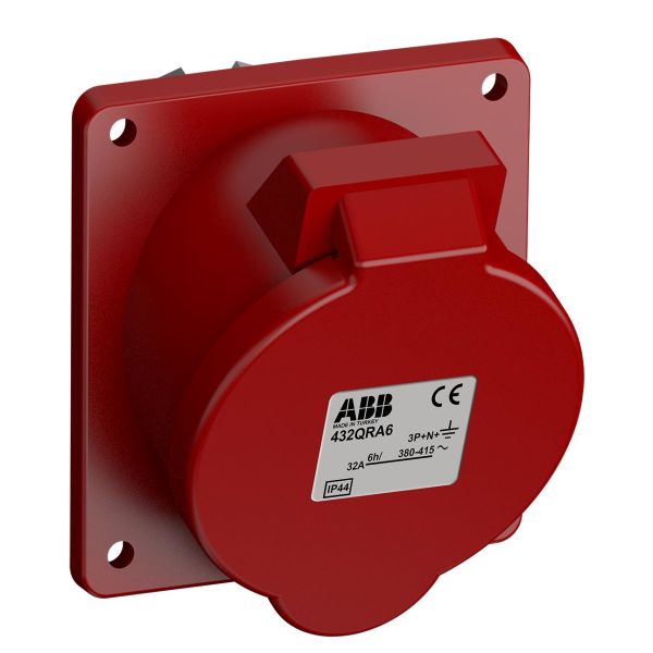 Paneluttag ABB 2CMA102387R1000 snabbansluten, vibrationsbeständig Vinklad, 5-polig, 32 A