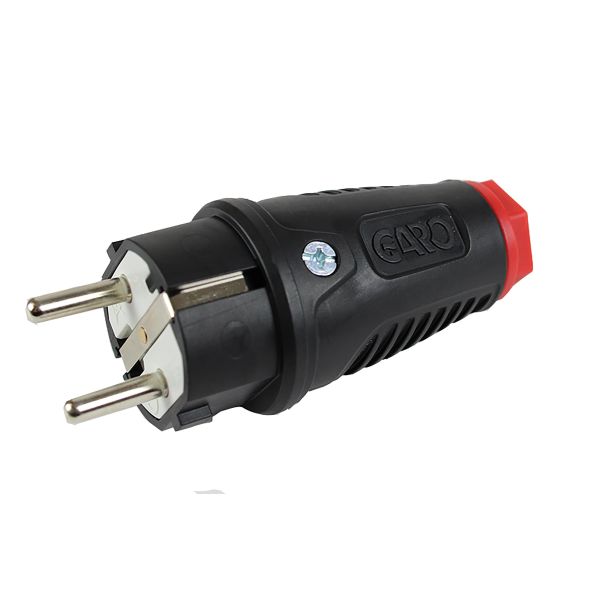 Støpsel Garo PR-216 med kabelklemmer Gummi (TPE)