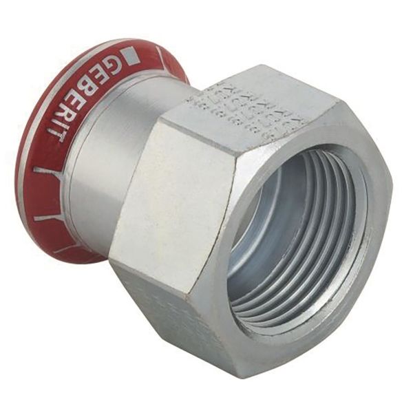 Overgangs muffe Geberit 1551029 Inv. gevind, galvaniseret 15 x 15 mm