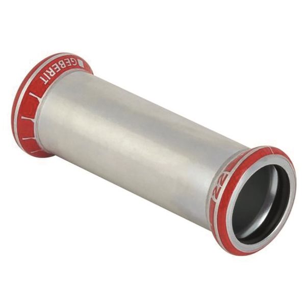 Glidende muffe Geberit 1551010 Pressemuffe, galvaniseret 12 x 12 mm