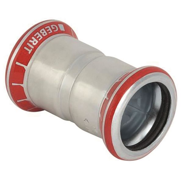 Muffe Geberit 1551007 Pressemuffe, galvaniseret 35 x 35 mm