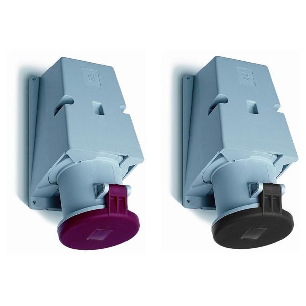 Stikkontakt ABB 2CMA167500R1000 IP44, 4-polet, 63 A Svart