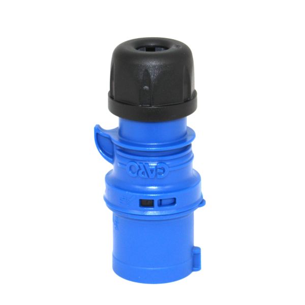 Støpsel Garo P 332-9 S IP44, 4-polet, 32 A Blå, 9 h