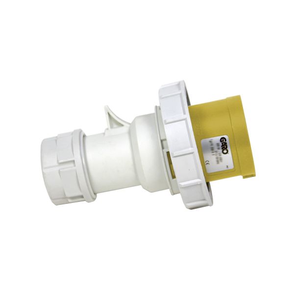 Stickpropp Garo PV 432-4 S IP67, 5-polig, 32A 110 V, gul, 4 h