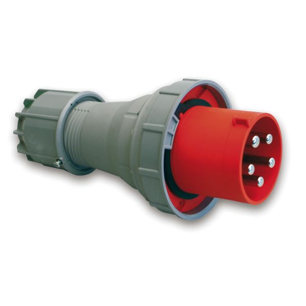 Støpsel Garo PV 3125-6 S IP67, 4-polet, 125 A, rød Klokkeslett 6 h