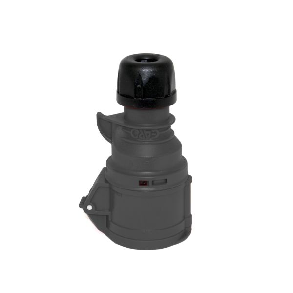Jatkopistorasiat Garo S 432-5 S IP44, 5-napainen, 32A, lukituslaite 600-690 V, musta, 5 h