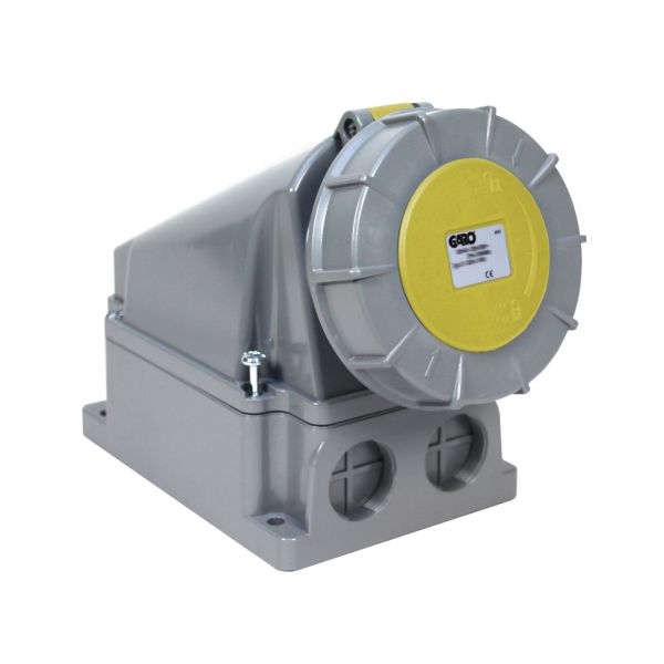 Stikkontakt Garo UIV 263-4 S + RU IP67, 3-polet, 63 A Gul, 4 h