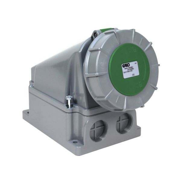 Stikkontakt Garo UIV 363-10 S + RU IP67, 4-polet, 63 A Grønn, 10 h