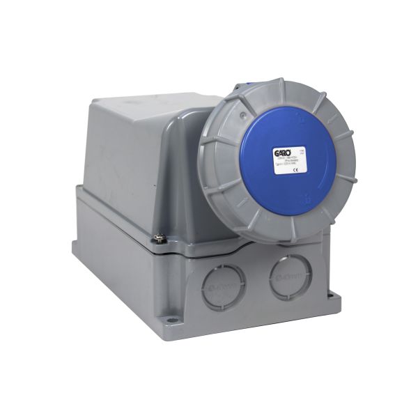 Stikkontakt Garo UIV 4125-9 S + RU IP67, 5-polet 125 A Blå, 9 h